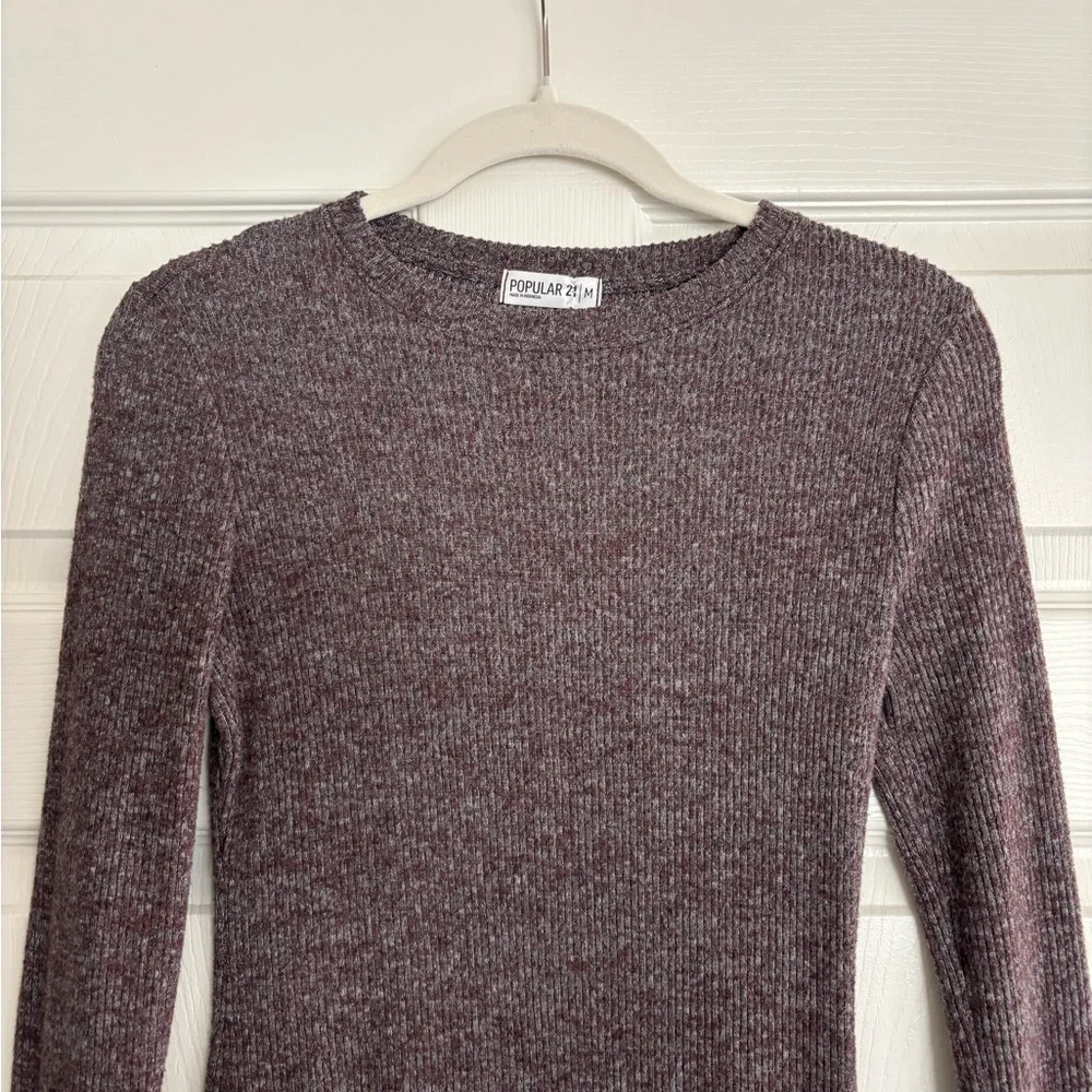 Popular 21 Purple Sweater Dress